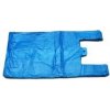Mikroténová taška HDPE, nosnosť 15 kg, 33+20x69 cm, modrá, 100 ks
