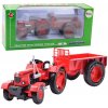 LEAN TOYS Kovový červený traktor 1:18