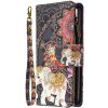 Multifunkčné peňaženkové puzdro na váš Xiaomi Redmi 9C -Flower Elephants