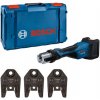 BOSCH GPT 18V-32 + čeľuste TH - Akumulátorové lisovacie kliešte bez akumulátora a nabíjačky - 06019M2104