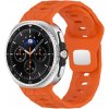 BStrap Silicone Grid remienok na Samsung Galaxy Watch 8, orange