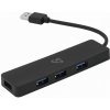 SBOX H-504, 4x USB 3.0 HUB, čierny H-504