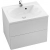 RAVAK ROSA II 60 x 49 x 47cm skrinka pod umývadlo s dvomi zásuvkami, biela/biela, X000000924