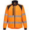 PORTWEST WX2 ECO HI-VIS CD875 / Reflexná softshellová ECO bunda - HV oranžová/čierna L