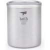Termohrnček Keith Titanium Double-Wall Tit. Mug 450 ml Farba: sivá