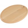 ČistéDrevo Doska oválna s okrúhlou dierou 39 cm