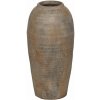 Hnedá keramická vysoká váza (výška 49 cm) Antigo – Ixia