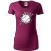 Baseball lopta v triku - Dámske tričko z organickej bavlny Origin (GOTS) - 2XL ( Fuchsiová )