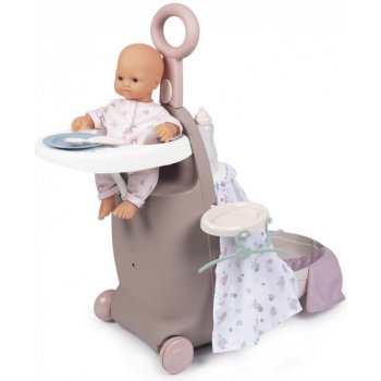 Smoby 24206 Minnie jedálenská stolička pre 42 cm bábiku s 2 doplnkami