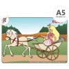 Omaľovanka A5 - Kone