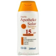 JutaVit Apotheke Solar Sun lotion 15 SPF mlieko