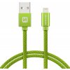 Swissten 71523307 Datový, Textile Usb / Lightning, 2m, zelený