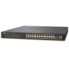 Planet GS-4210-24P2S PoE+ switch 24x 10/100/1000Base-T, 802.3at do 300W, VLAN, SNMP/WEB
