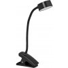 | Ledvance-LED Stm dotyková stolná lampa s klipom CYLINDER LED/4,8W/5V 3000-6500K čierna | 4099854388460