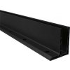 ECONOMY podlahový profil F-tvar0006 ECO pro naloženou montáž, 2500, černý elox
