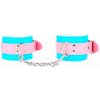 Kink - Cute Wrist Restraints Blue / Pink Adjustable 16-28 Cm X 5 Cm