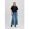 Karl Lagerfeld WIDE LEG DENIM PANTS MID BLUE DENIM