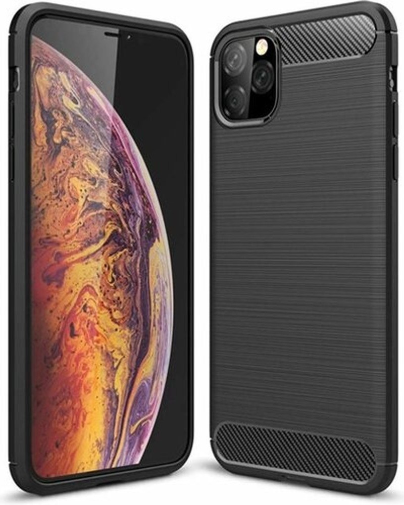 Púzdro Forcell CARBON Apple iPhone 11 Pro Max čierne