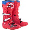 boty TECH 5, ALPINESTARS (červená/modrá/bílá/černá, vel. 44,5)