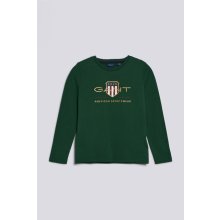 Gant D1. Archive Shield Ls T-shirt zelená