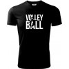 Volleyball nápis - Pánske tričko Fantasy športové - 3XL ( Čierna )