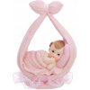 PartyDeco Figúrka Dievčatko v ružovej šatke