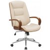 Kancelárske kreslo Yankton, orech/krémová
