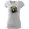 ATV štvorkolka v lese - Pure dámske tričko - S ( Biela )