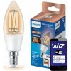 LED žiarovka E14 Candle C35 4,9W = 40W 470lm 2700-6500K TW FILAMENT Smart SMART WiFi Bluetooth App WiZ Philips