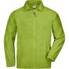James & Nicholson Mikina JN 44 na zip, fleecová COT02004404204-lime green XL Zelená lime