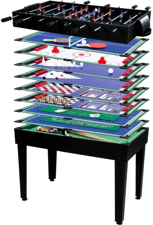 Goleto Multifunkčný herný stôl multigame 15 v 1 | čierny od 146,83 € -  Heureka.sk