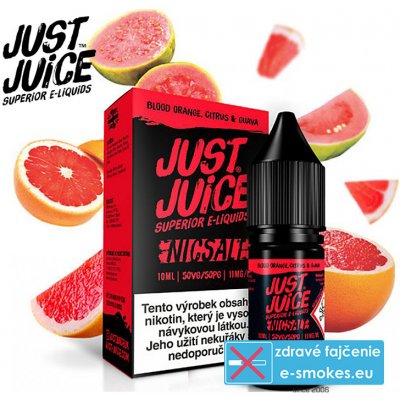 Just Juice Blood Orange, Citrus & Guava Salt 10 ml 20 mg (e-liquid)