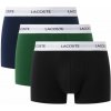 Pánske boxerky Lacoste Stretch Cotton Short 3P - black/green/navy blue - Viacfarebný (M)