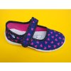 Detské papučky Renbut - modré so srdiečkami ORTO