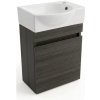 Kúpeľňová skrinka s umývadlom Naturel Verona 40x53,2x22 cm tmavé drevo mat VERONA40TDBR