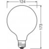 LED žiarovka G125 E27 24W = 200W 3452lm 3000K teplá 320° Value Class Ledvance