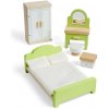 Bigjigs Toys Dřevěný nábytek do domečku pro panenky Ložnice