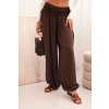 Fashionweek Bavlnené nohavice Aladdin ľahké a vzdušné K9700 Hnedý