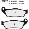 NISSI BRAKE PADS 2P-277NS SINTER METAL