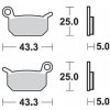 MOTO-MASTER BRZDOVÉ DOŠTIČKY KH325 SINTER METAL OEM: 11 (SINTERPRO RACING) KTM SXE -5 ELECTRIC 19- SX 50 09-, SX 65 04-08, HUSQVARNA EE-5 19-, CR 50 06-, SM 50- 10-, TC 50 17-, Predný/Zadný