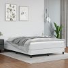 Box spring postel s matrací bílá 140 x 190 cm umělá kůže Bílá 3144256