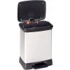 Odpadkový kôš Curver Deco Bin Duo 10 + 18 l strieborný