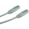 DATACOM Krížený UTP patch kabel 0,5m Cat5e šedý 1509