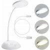 Stolná lampa 5W LED BIELA Prenosná USB Regulácia farieb Bezdrôtová
