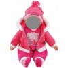 Ružové oblečenie pre bábiku 45 cm, dievčatko, bunda, čiapka