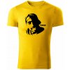 T-ričko Tupac Shakur pánske tričko Farba trička: Žltá, Farba potlače: Čierna, Veľkosť: XXL