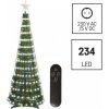 LED vianočný stromček so svetelnou reťazou a hviezdou, 1,5 m, vnút., ovládač, časovač, RGB 8592920100264