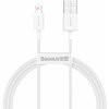 Kábel USB to Lightning Baseus Superior Series, 2,4 A, 1 m (biely) 026221