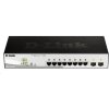 D-Link DGS-1210-08P 10-portový gigabitový inteligentný PoE switch, 8x GbE PoE+, 2x SFP, PoE 65W, bez ventilátora DGS-1210-08P/E