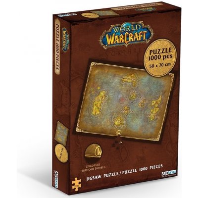 World of Warcraft mapa Azerothu 1000 dielov